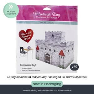 Castle 3D Valentine’s Day Card Collector (Pack of 10)